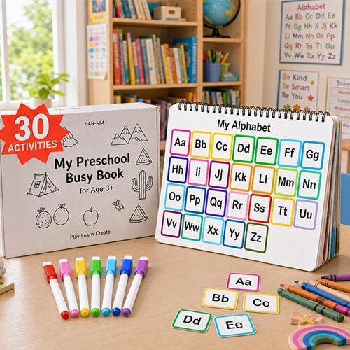 Montessori Interactive Learning Busy Book for Toddlers and Preschoolers