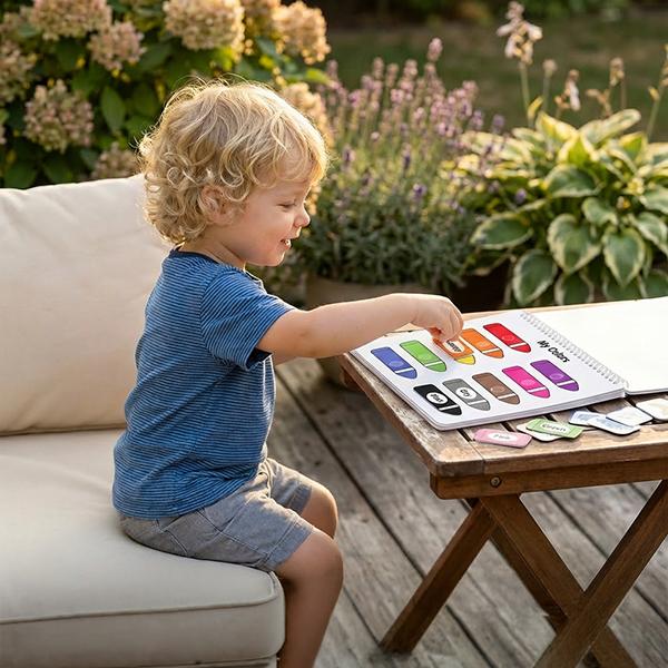 Montessori Interactive Learning Busy Book for Toddlers and Preschoolers