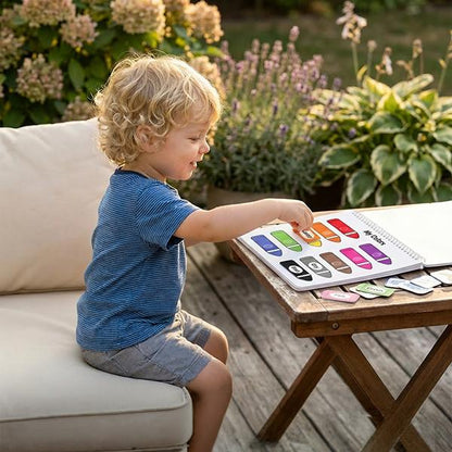 Montessori Interactive Learning Busy Book for Toddlers and Preschoolers