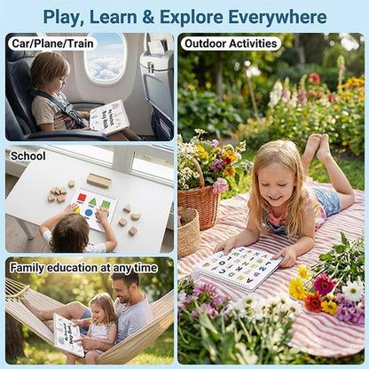 Montessori Interactive Learning Busy Book for Toddlers and Preschoolers