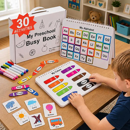 Learnly 30 Activity Preschool Busy Book